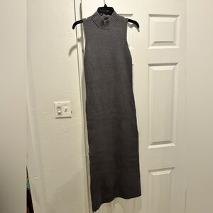 Zara Charcoal Sweater Maxi Dress Size Small